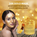 Mascarilla facial rejuvenecedora de oro 24K antienvejecimiento OEM / ODM para todo tipo de pieles